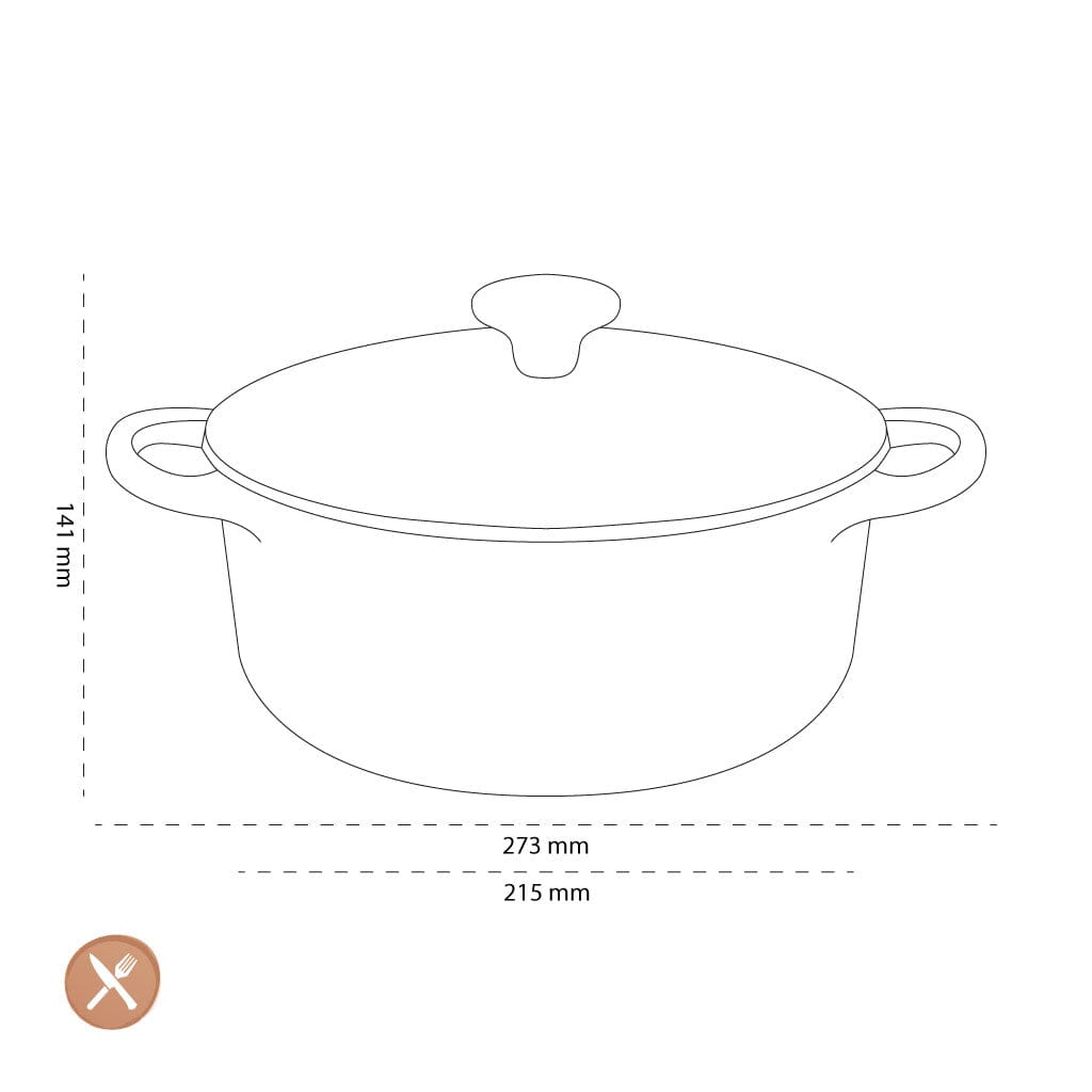 Le Creuset - Braadpan Signature rond Nectar 20cm 2,4l Le Creuset 