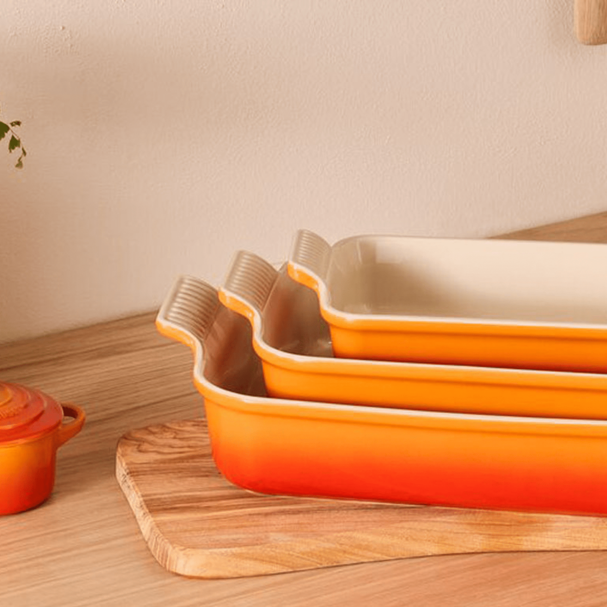 Le Creuset - Heritage Ovenschaal rechthoekig Oranjerood 19 x 14 cm Ovenschaal Le Creuset 