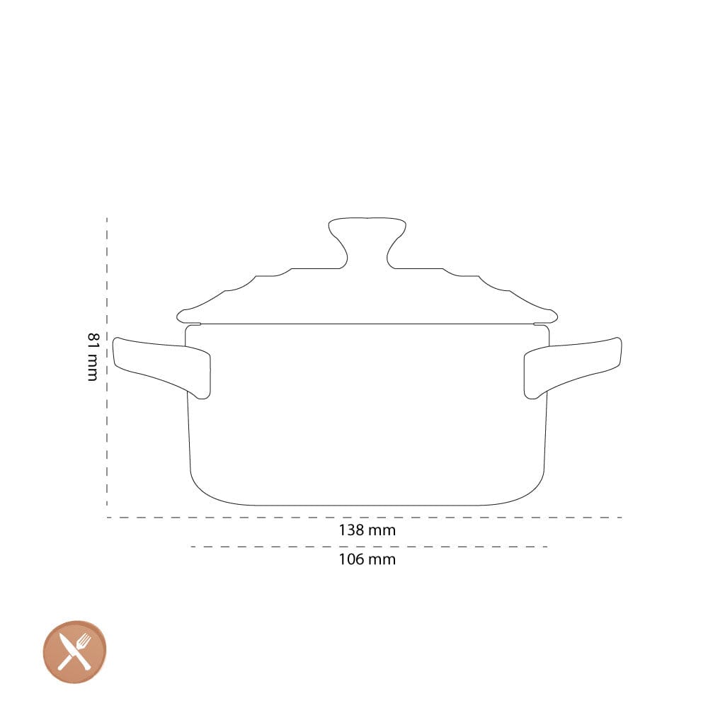 Le Creuset - Mini-Braad-/ Stoofpan Nectar 10cm 0,2l Braadpan Le Creuset 