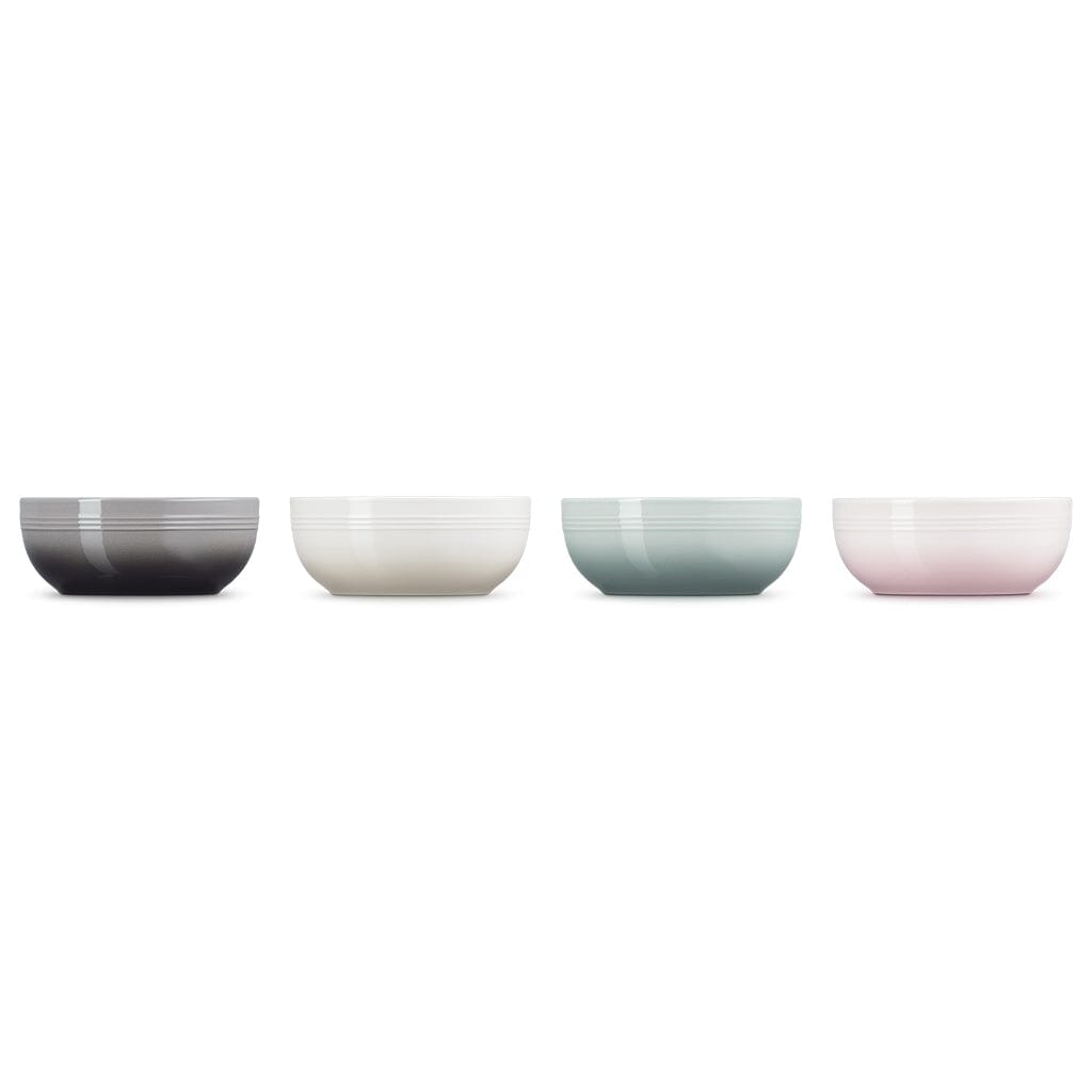 Le Creuset - Set van 4 Ontbijtkommen Coupe 16cm 0,77l Borden Le Creuset 