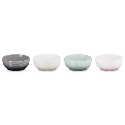 Le Creuset - Set van 4 Ontbijtkommen Coupe 16cm 0,77l Borden Le Creuset 