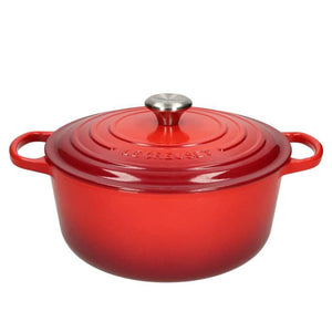 LeCreuset - Rôti- / Faitout Signature rond Rouge cerise 24cm 4,2l