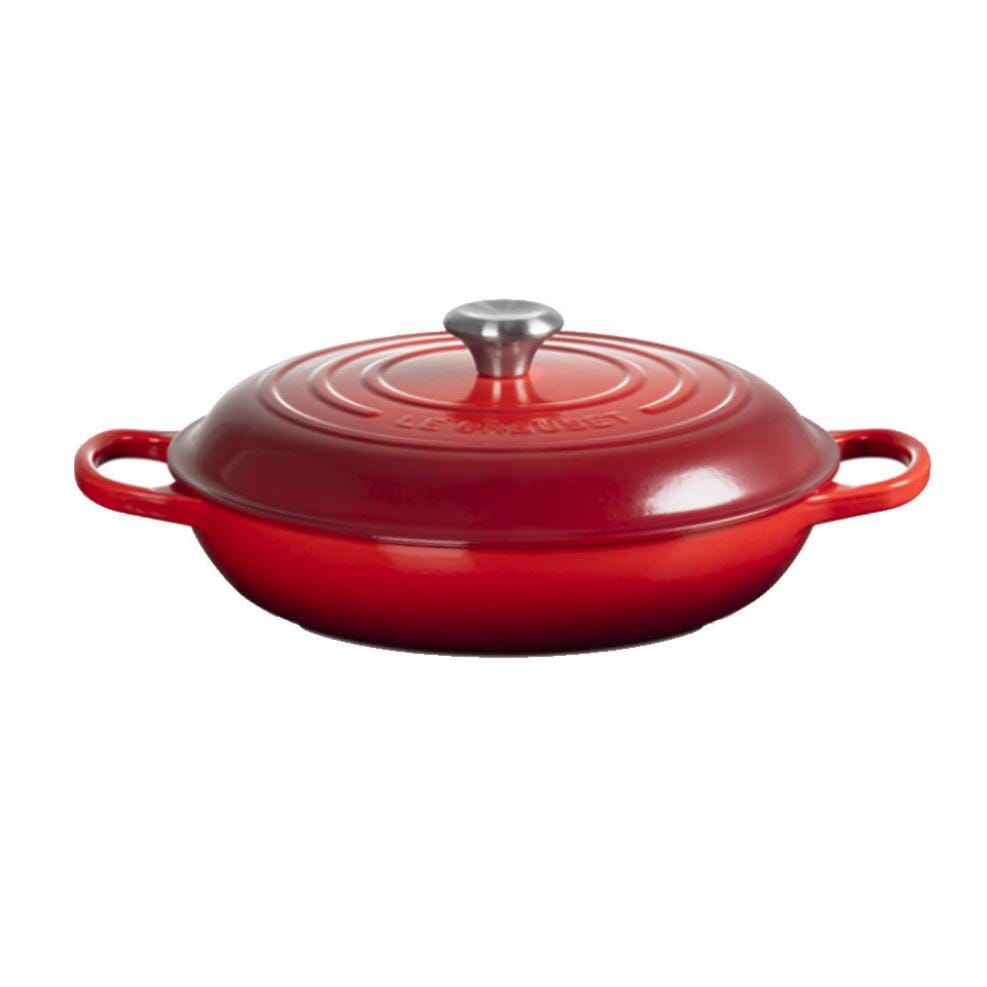 Le Creuset - Signature Campagnard Braadpan Kersenrood 30 cm Braadpan Le Creuset 