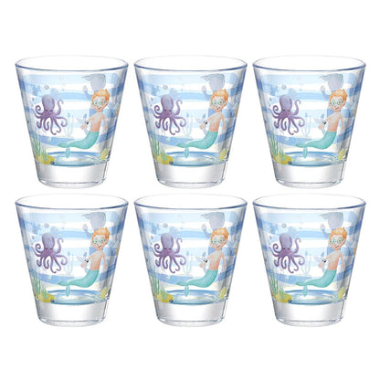 Leonardo - Bambini Avventura Drinkglas 215ml Zee - 6 stuks Waterkan Leonardo 