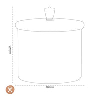 Leonardo - Blik 20x18 Bovenkant Waterkan Leonardo 