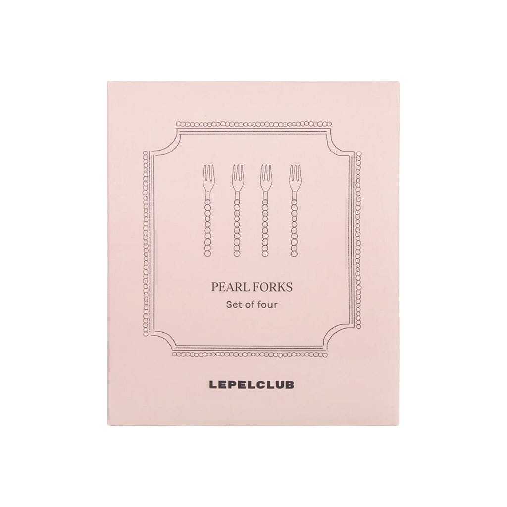 Lepelclub - Gebaksvorkjes - Parel - Set Van 4 LepelClub 