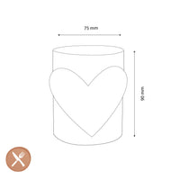 Lepelclub - Glas Hart - Rood Drinkglazen LepelClub 