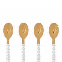 Lepelclub - Koffielepels - Parel - Set Van 4 LepelClub 