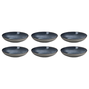 Medard de Noblat - Feeling Indigo - Gourmet plate 24.5 cm (set of 6) Gourmetbord Medard de Noblat 
