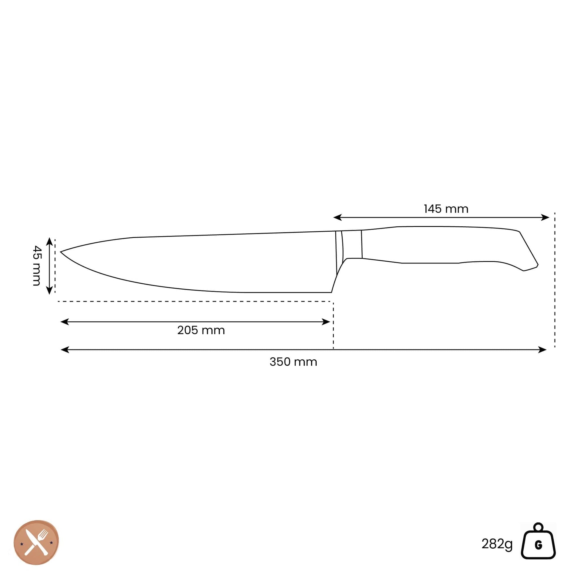 Messermeister - Oliva Luxe Koksmes 20 cm Koksmes Messermeister 