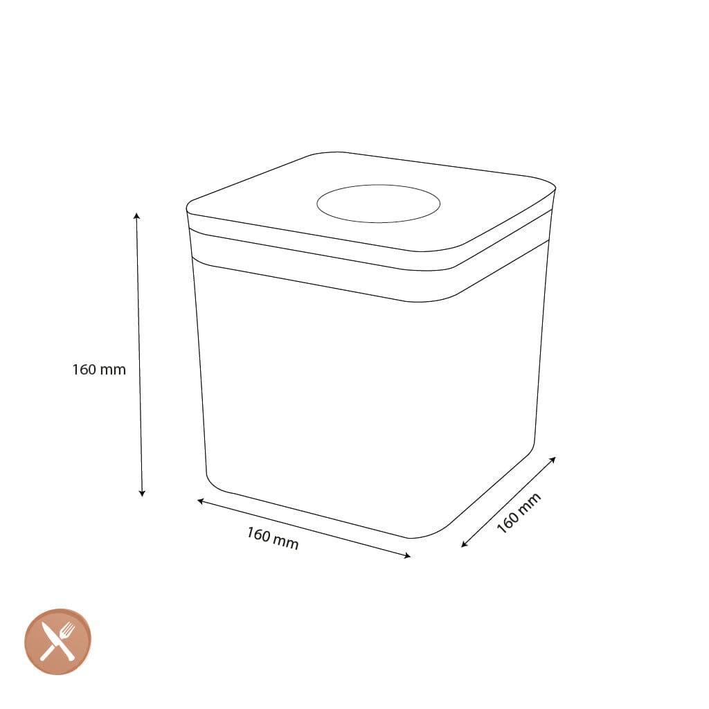 OXO - POP 2.0 Groot vierkant laag, 2,6 liter Voorraadpot OXO 