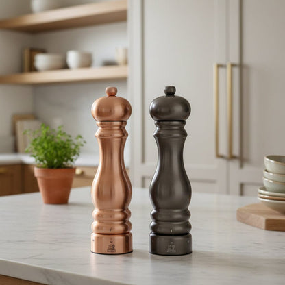 Peugeot - Paris Chef Peper- en Zoutmolen set 22 cm Koper en Carbon Peper- en Zoutmolen set Peugeot 