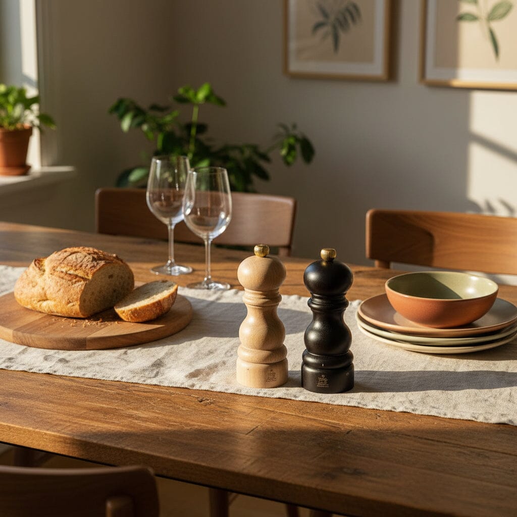 Peugeot - Paris Peper- en Zoutmolen set 15 cm Chocolade en Naturel Peper- en Zoutmolen set Peugeot 