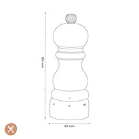 Peugeot - Paris Peper- en Zoutmolen set 15 cm Chocolade en Naturel Peper- en Zoutmolen set Peugeot 