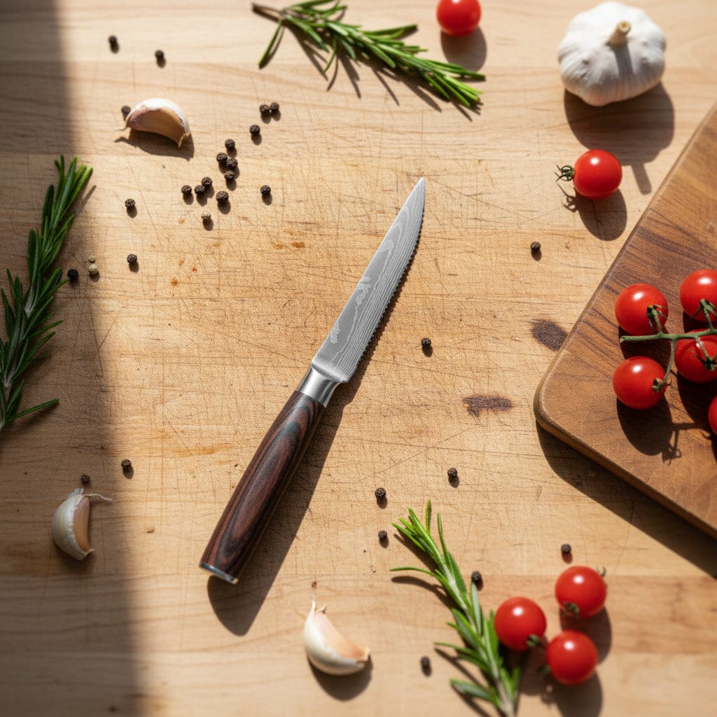 Shinrai Knives - Damascus Print 13-delige Messenset - Master collection XL set Messenset Shinrai Knives 