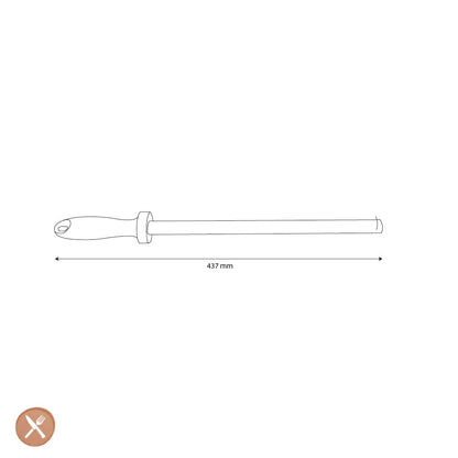 Shinrai Knives - Diamanten slijpstaaf zwart Slijpstaaf Shinrai Knives 