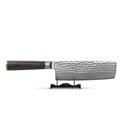 Shinrai Knives - Hammered Damast BR Nakiri mes 18 cm Nakirimes Shinrai Knives 