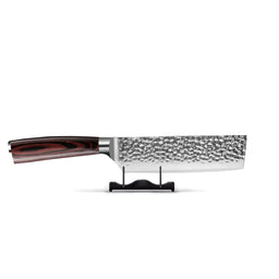 Shinrai Knives - Hammered RVS Nakiri 18 cm Nakirimes Shinrai Knives 