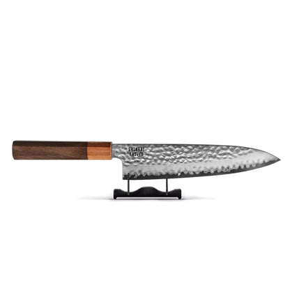 Shinrai Knives - Kigami Exclusive Damascus 5-delige set - Koksmes + Broodmes + Nakiri + Officemes + Schilmes Messenset Shinrai Knives 
