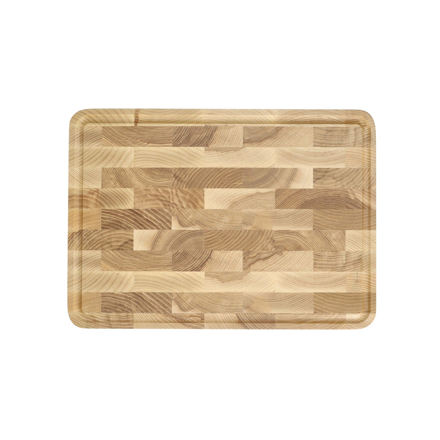 Shinrai Knives - Luxury Cutting Board Ash Wood - End Grain - 40 × 30 × 4.5 cm