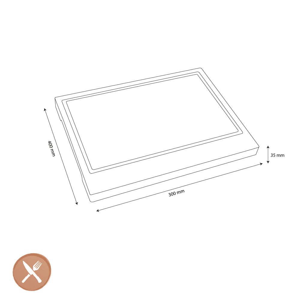 Shinrai Knives Snijplank Acacia hout - Type 1 Houten snijplank Shinrai Knives 