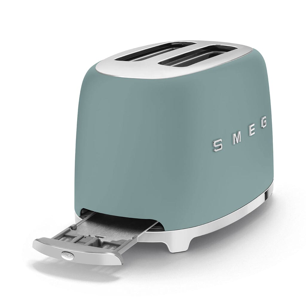 Smeg - Broodroosters | Emerald Green | Jaren 50 | Toaster 2x2 Broodrooster Smeg 