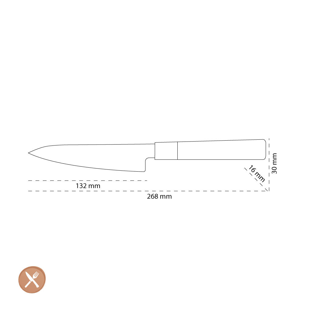 Shinrai Japon - Couteau d&#39;office Takumi Kaza Damas 13 cm