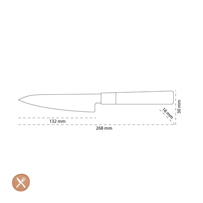 Shinrai Japan - Kurayami Damascus Paring Knife 13 cm