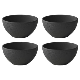 Villeroy & Boch - Manufacture Rock Kommen 4 stuks Zwart Kommen Villeroy & Boch 