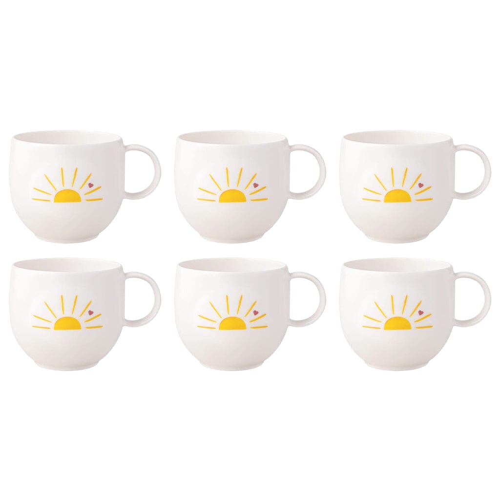 Villeroy & Boch - With Love - Mok Hello Sunshine, Set van 6 Villeroy & Boch 