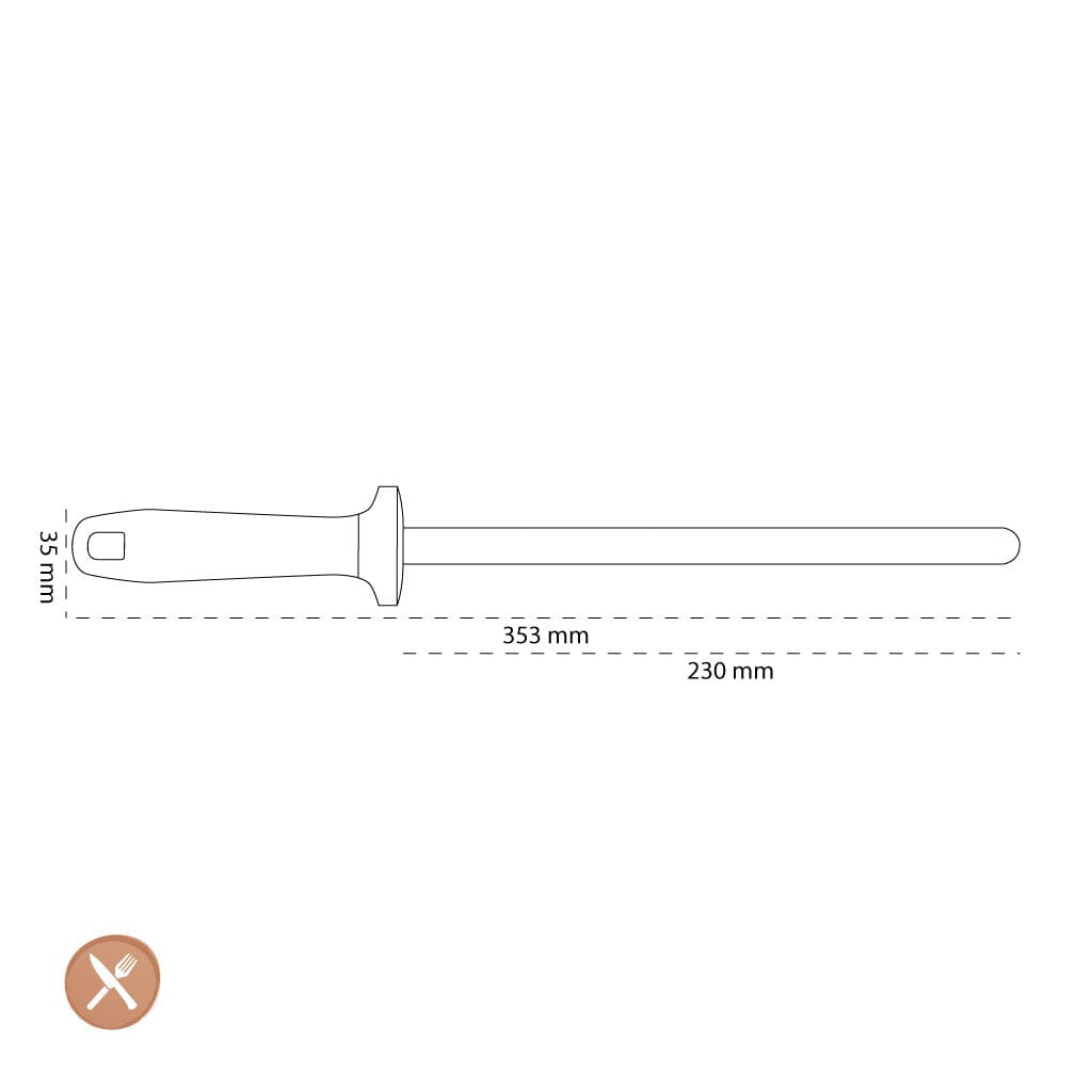 Zwilling - Aanzetstaal (kunststof) 230 mm Aanzetstaal Zwilling 