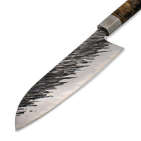 Ame - Couteau japonais Santoku Rain Pattern 18 cm Satake