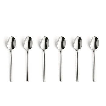 Amefa - Metropole 6 Theelepels - Zilver Theelepels Amefa 